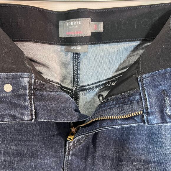 Torrid Bombshell Skinny Jeans 20W Super Soft Mesh Tummy Control Elastic Waist - Picture 5 of 10